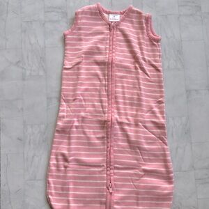 Hanna Andersson Pink & White Stripe Baby Wearable Blanket Sleep Sack